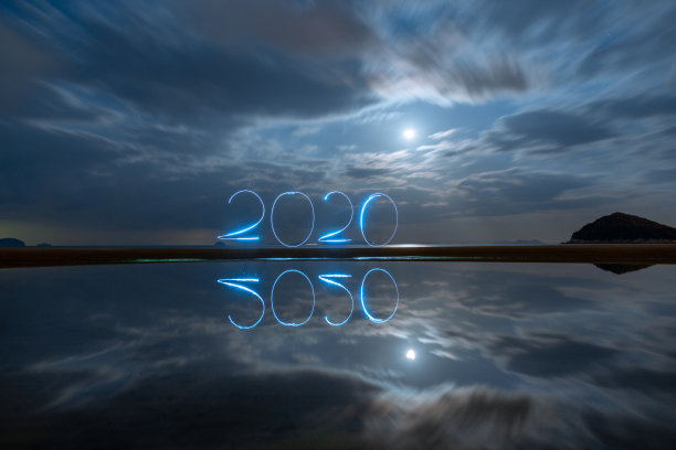 日本四国香川三代chichibugahama海滩星光天空笔光艺术景观图片下载