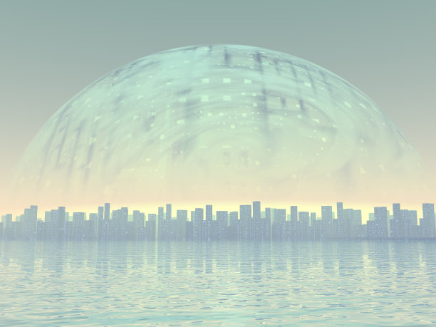 城市建筑与天空图片下载