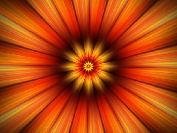 橙花分形特写抽象背景图片下载