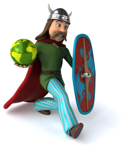 有趣的高卢- 3D插图图片下载