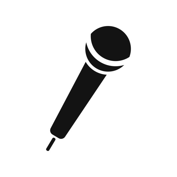 麦克风图标隔离在白色背景。矢量插图。图片下载