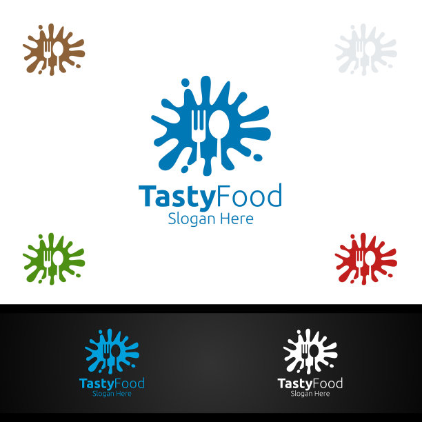 餐厅或咖啡厅的新鲜食品符号图片下载