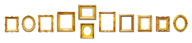 黄金古董相框系列图片下载