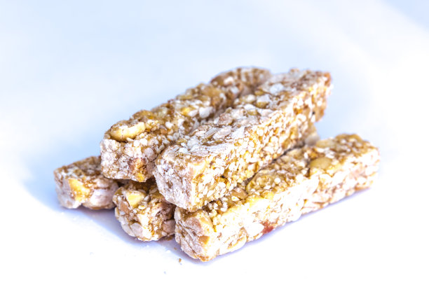 一堆传统的越南花生糖孤立无援图片下载