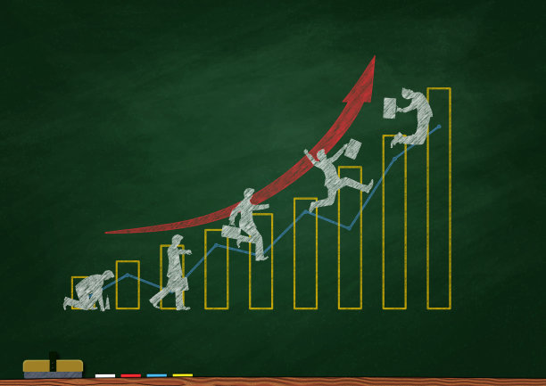 在黑板上画的抽象图表图片下载