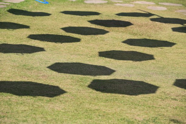 户外五颜六色的伞饰图片下载