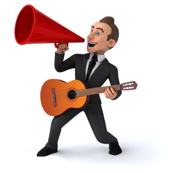 有趣的商人- 3D插图图片下载