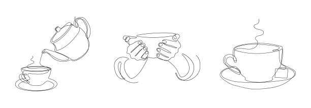 手里拿着一杯茶。茶杯。茶党。图片下载