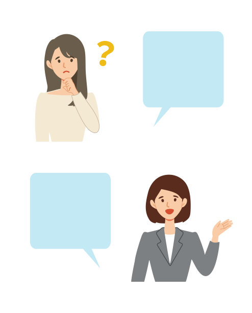 女商人在不同的姿态设置矢量插图图片下载