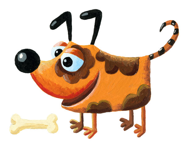 插图上画着一个开心有趣的大眼睛图片下载