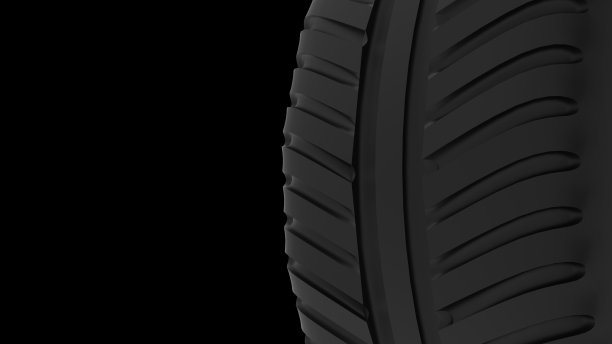 车轮黑色背景，3D渲染图片下载