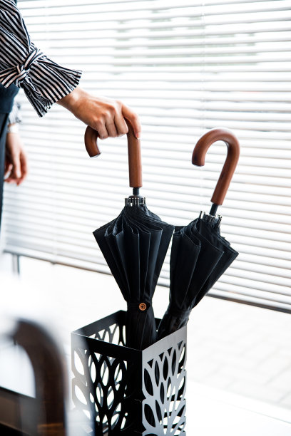 两把黑色雨伞在极简主义雨伞摊位库存照片图片下载