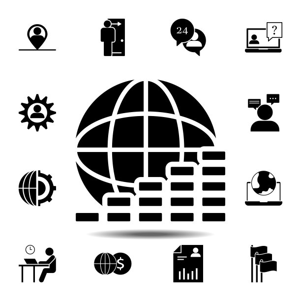 硬币商业图标：用于UI和UX的商业全局图标集元素图片下载