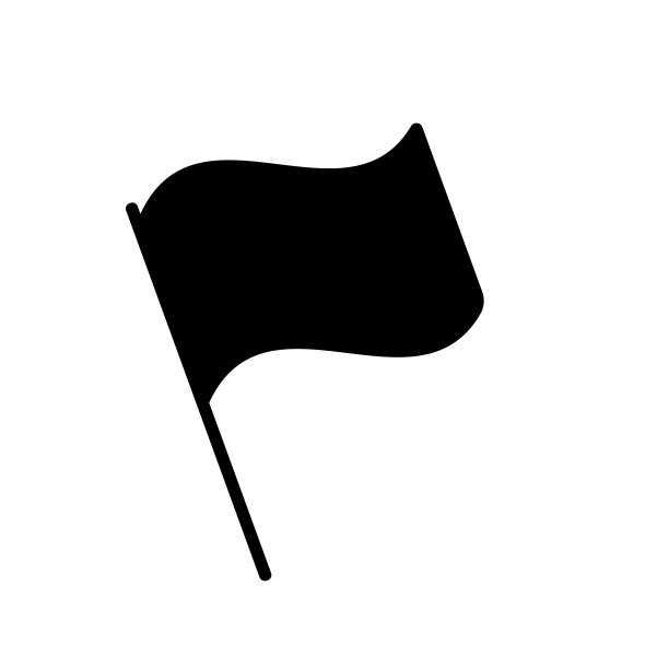 旗帜图标矢量孤立在白色背景图片下载