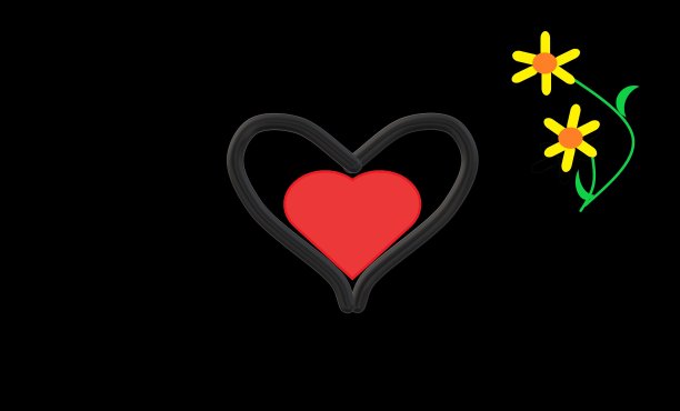 红黑心情人节图片下载