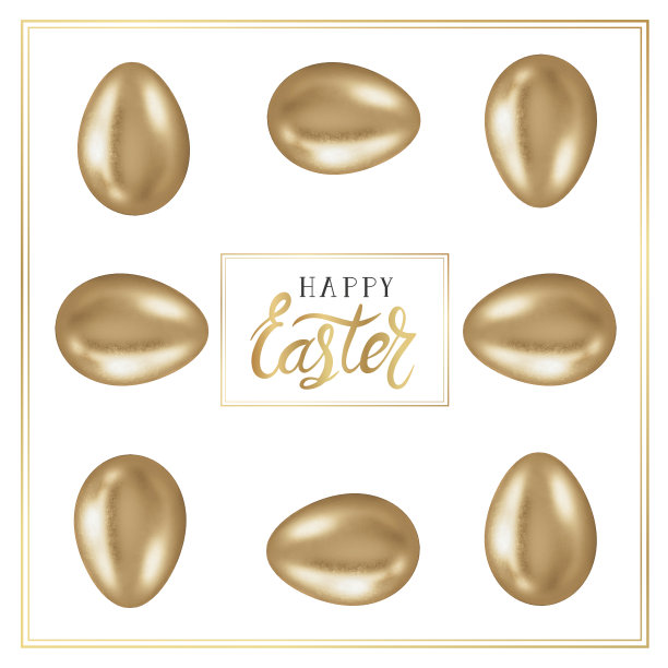 鸡蛋框架和字母- 3D插图图片下载
