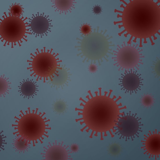 冠状病毒细菌的宏观插图图片下载