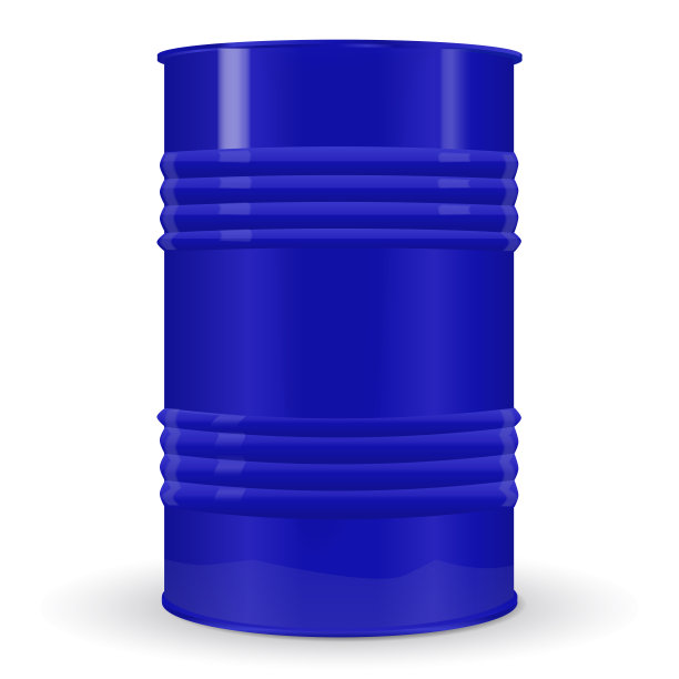 蓝色的金属桶图片下载