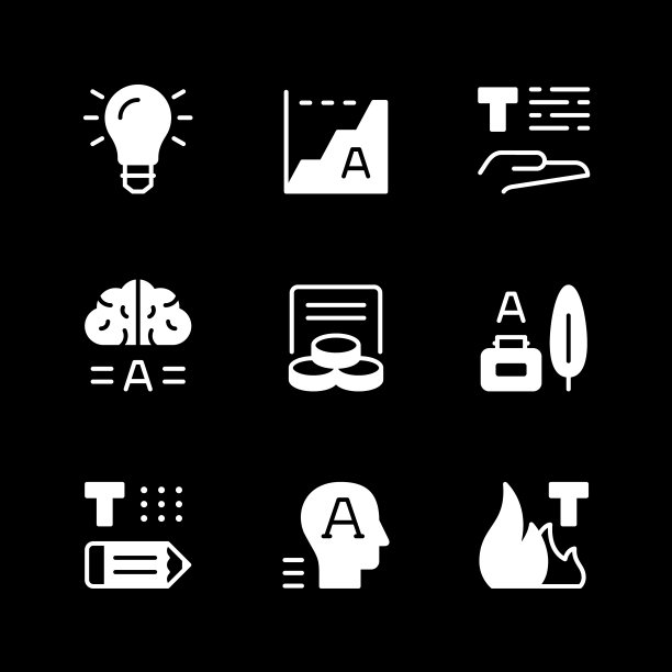 设置文字的字形图标图片下载