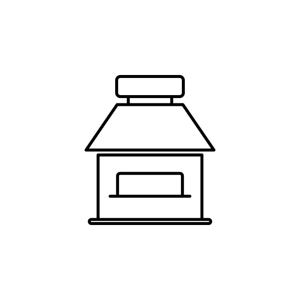 餐车，外卖，卡车，快餐线图标上的白色背景图片下载