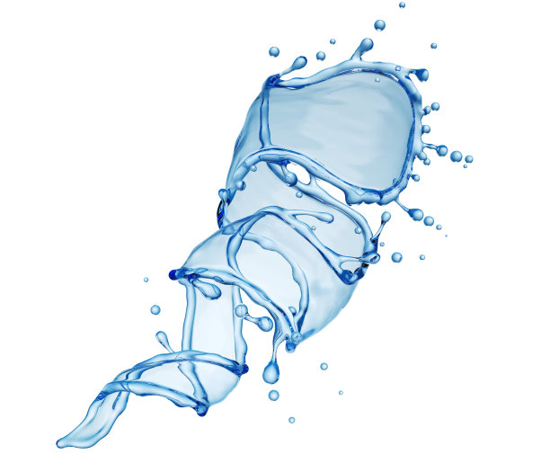 清洁水弯曲漩涡飞溅图片下载