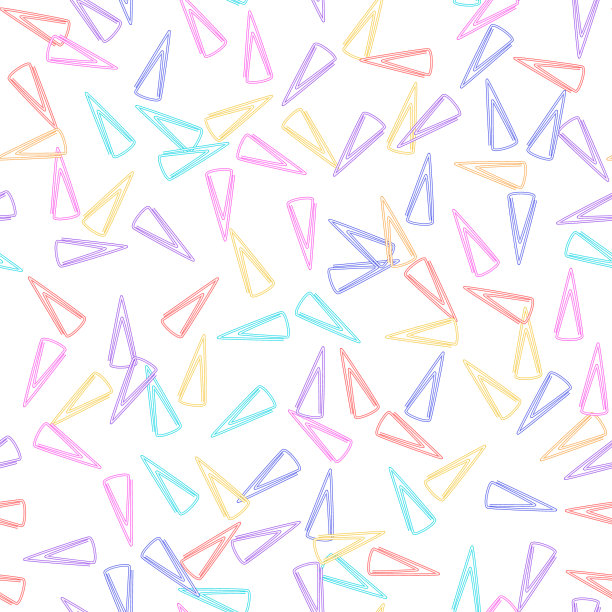 无缝背景文书彩色回形针图片下载