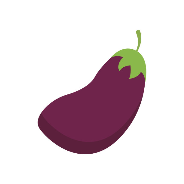 白色背景上的新鲜茄子。矢量插图。每股收益10图片下载