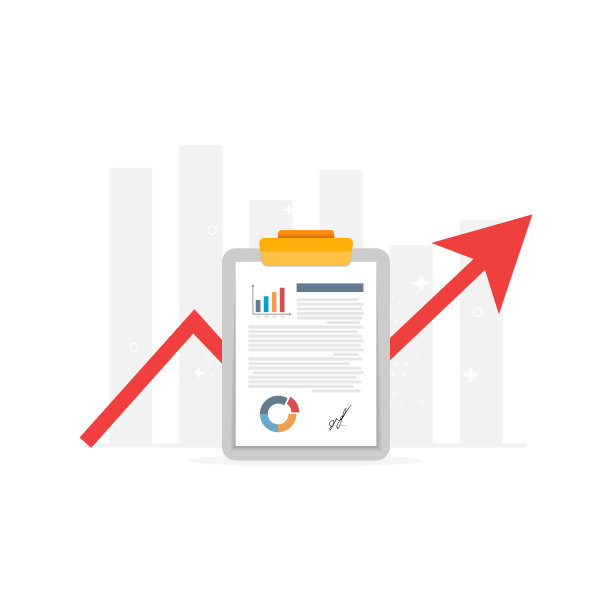 带有文本和图形的白色平板电脑显示在白色背景上。数字营销。图片下载