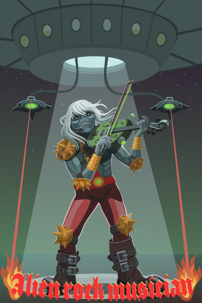 外星人的摇滚乐手图片下载