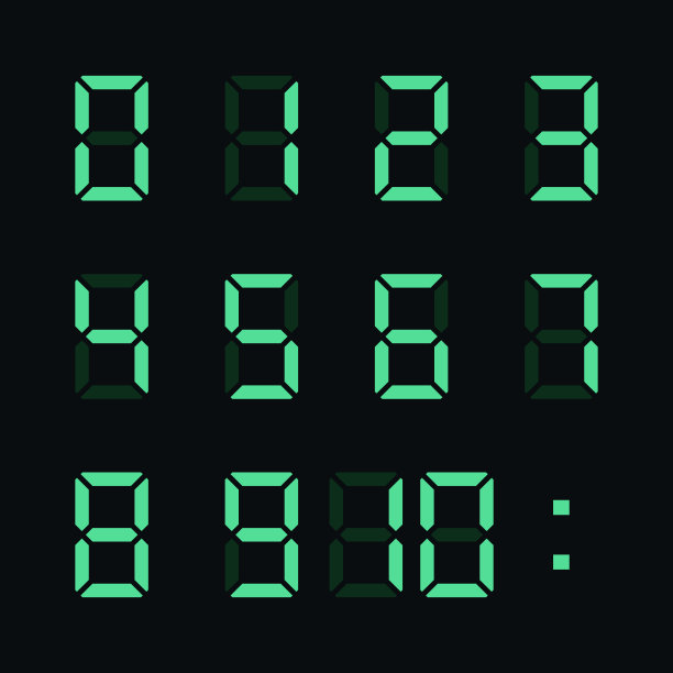 数字数向量图片下载