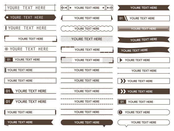 标题索引模板的集合图片下载