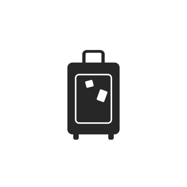 旅行袋矢量图标-平面插图图片下载