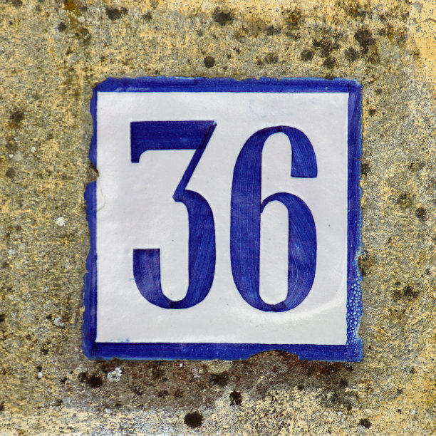 墙上数字特写镜头图片下载