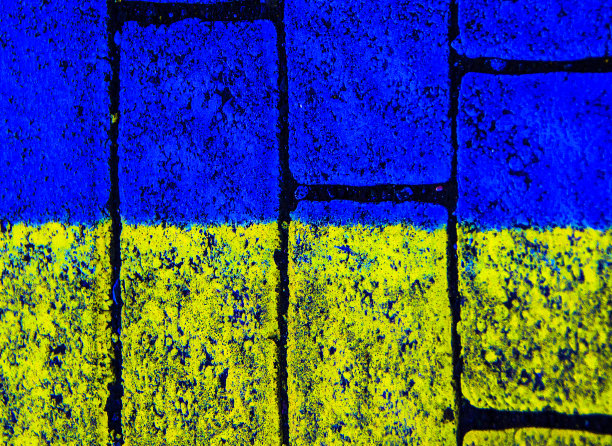 蓝色和黄色是乌克兰国旗的颜色图片下载