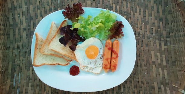 一个美味的早餐图片下载