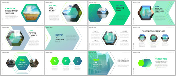 最小的展示设计，组合矢量模板与六边形的设计背景，六边形风格的模式。多用途模板演示幻灯片，传单传单，小册子封面，报告。图片下载