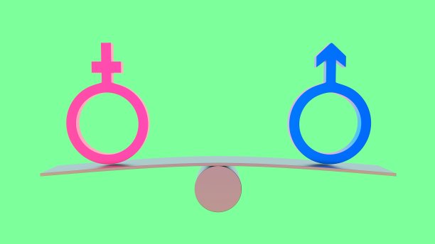 性别符号孤立在白色背景上。3 d渲染。图片下载