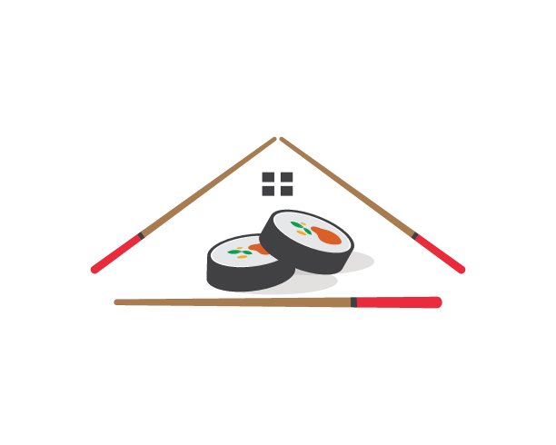 寿司矢量图标标签插画设计图片下载