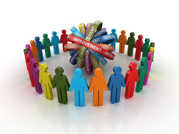 象形文字团队与改进丝带- 3D渲染图片下载