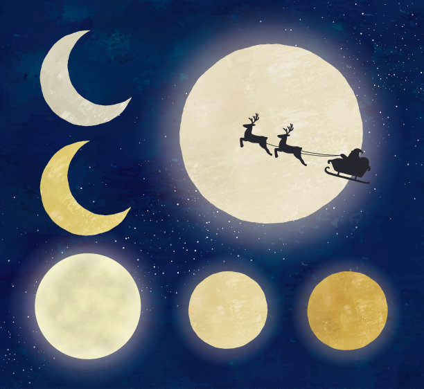 月亮组素材图片