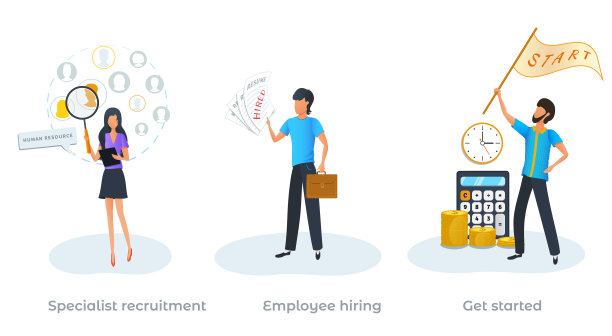 工作面试的概念。专业的招聘。员工招聘。招聘服务，招聘流程，招聘人员寻找需要招聘的候选人。人力资源管理。新创业图片下载