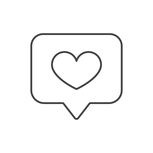 客户反馈细线图标。16、积极的评论，就像，心在言语泡孤立的轮廓符号。客户满意度的概念。矢量插图符号元素的网页设计和应用程序图片下载