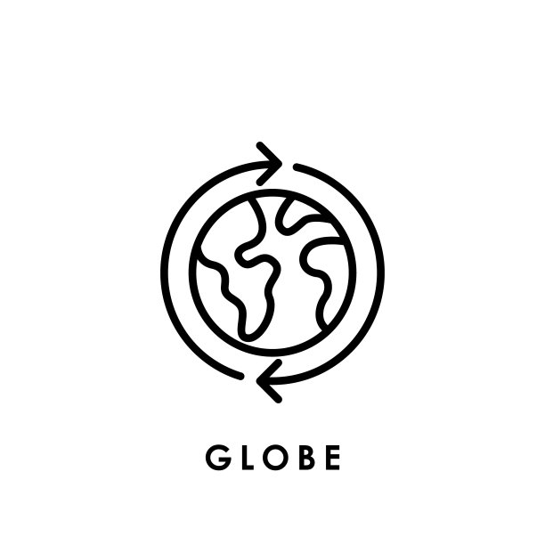 世界各地。全球偶像。全球向量。世界地球仪矢量图标现代和简单的平面符号为网站，移动，标志，应用程序，UI。图片下载