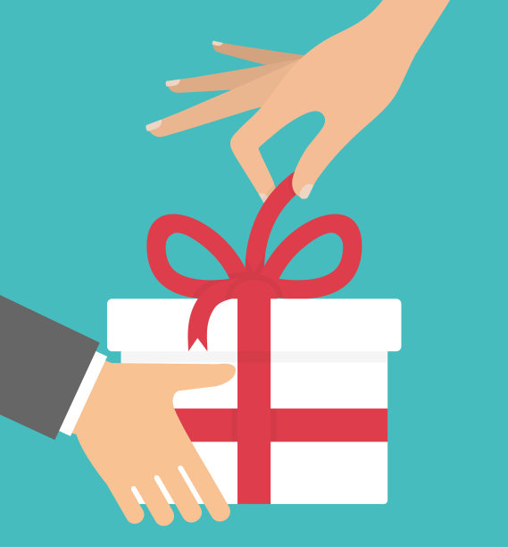 赠送礼物的概念图片下载
