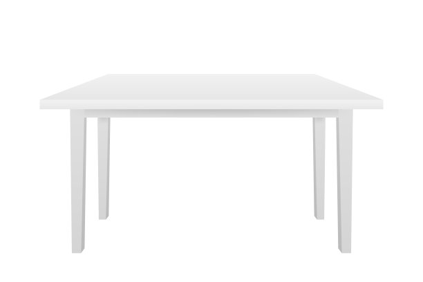 白色桌子，平台，站立。对象表示的模板。矢量插图。图片下载