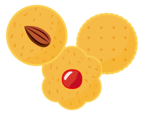 饼干矢量图，饼干，烘焙食品图片下载
