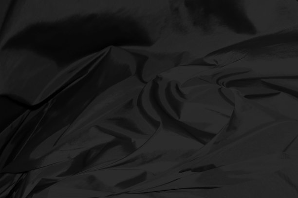 柔软的织物抽象木炭平滑曲线装饰黑色背景。纺织坡现代风格全框架图片下载