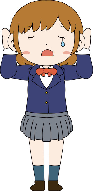 可爱的姿势可爱的棕色头发的女学生图片下载