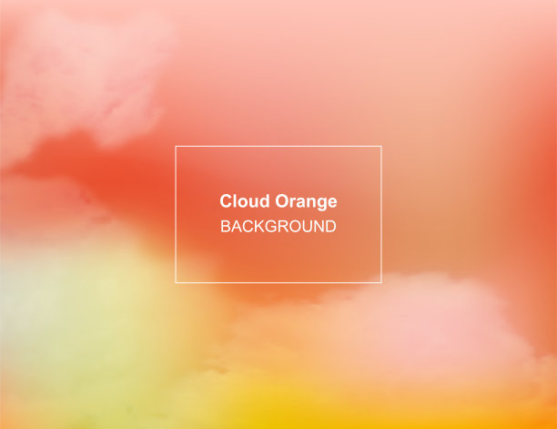 霓虹云抽象背景。现实的云在明亮的充满活力的天空图片下载