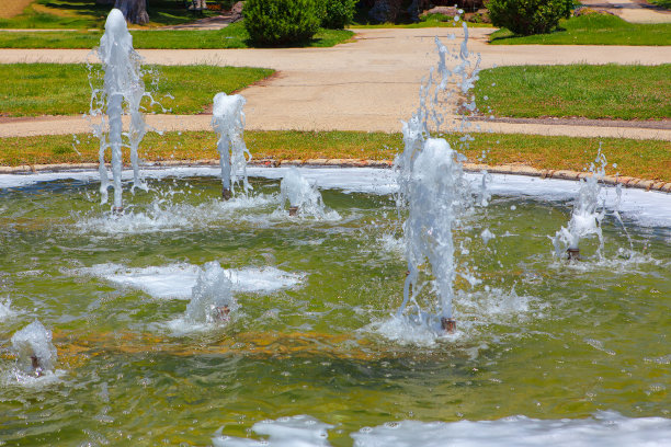城市的喷泉图片下载